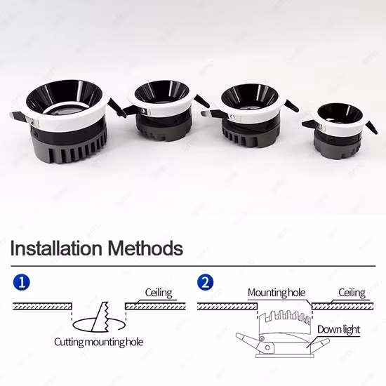Hotel Projects 8W COB Square LED Ceiling Downlight