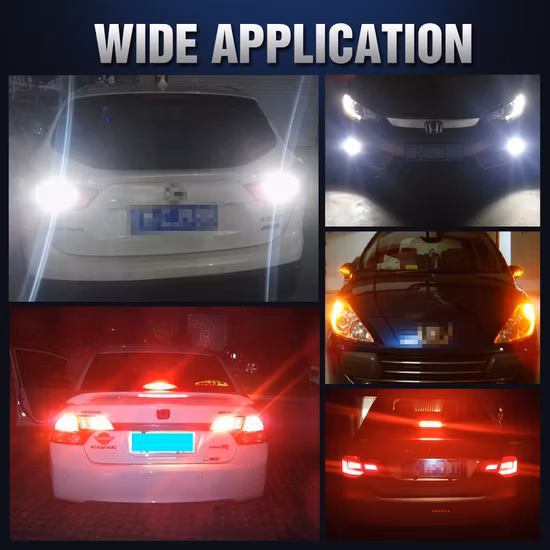 Brand New S25 1156 1157 LED Car Turn Brake Stop Back up Luzes reversas